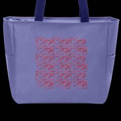 Motif de broderie machine cœurs damier redwork