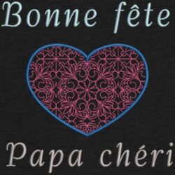 motif de broderie machine gratuit fête des pères.