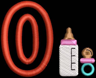 Design2 Motif de broderie machine alphabébé 0. Alphabet bébé avec un biberon et une sucette ou tétine. Hauteur: 5 cm . cadre: 10 x 10 Formats des fichiers dans votre téléchargement PES,CSD,EXP,HUS,SHV,VIP,XXX,DST,PCS,VP3,EMB,JEF… Téléchargement immédiat après votre paiement et aussi disponible dans votre compte.