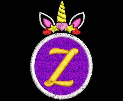 Design1 Motif de broderie machine monogramme licorne appliqué Z. cadre: 10 x 10 . Formats des fichiers dans votre téléchargement PES,CSD,EXP,HUS,SHV,VIP,XXX,DST,PCS,VP3,EMB,JEF… Téléchargement immédiat après votre paiement et aussi disponible dans votre compte.