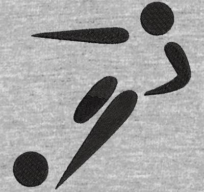 Design3 Motif de broderie machine Silhouette logo football. cadre: 10 x 10 / dimension du motif 10 cm/6 cm . Formats des fichiers dans votre téléchargement PES,CSD,EXP,HUS,SHV,VIP,XXX,DST,PCS,VP3,EMB,JEF… Téléchargement immédiat après votre paiement et aussi disponible dans votre compte.