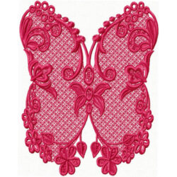 Broderie-FSL-magnifique-papillon-garni-de-petites-fleurs