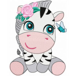 broderie de zèbre mignon broderie machine pour bébés et enfants broderie florale